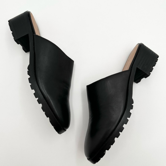 Madewell Black Leather Mules - Picture 2 of 5
